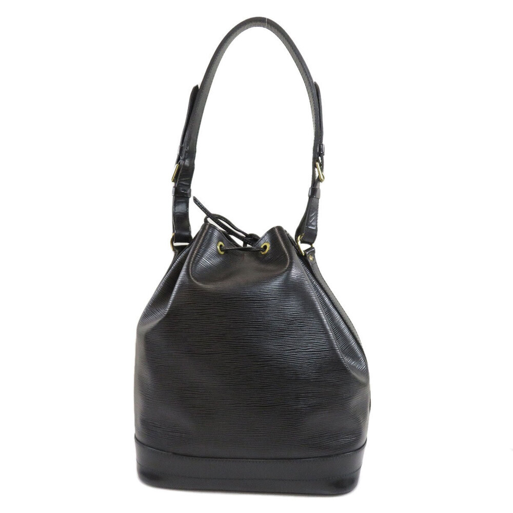 Louis Vuitton Shoulder Bag Leather Noe Epi Black